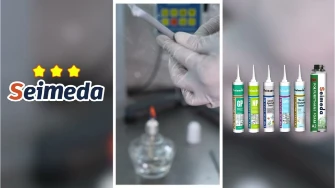 Teste de exposi&ccedil;&atilde;o &agrave; chama e teste de estabilidade resistente ao fogo do teste do selante de silicon