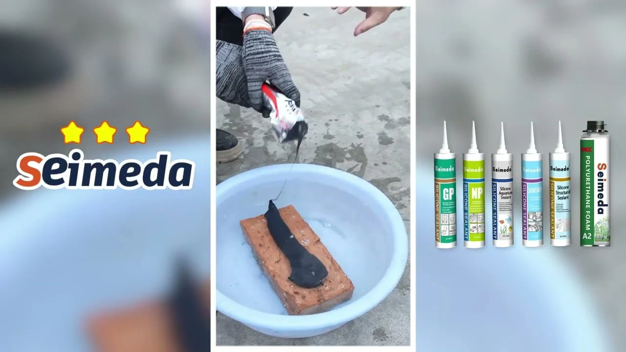 Selante de silicone sob selo d'&aacute;gua